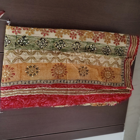 Saree pure chiffon georgette - Picture 2 of 8